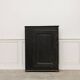 Antique primitive black wood furniture, beautiful original patina from the late 19th century.