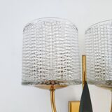 Pair of vintage Arlus wall lights 1950