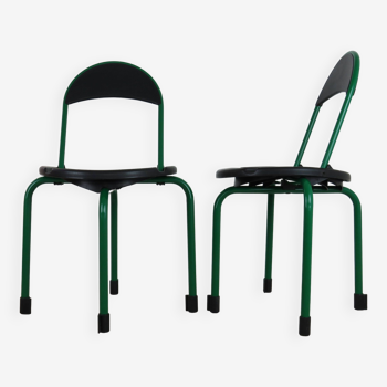 Pair of folding chairs model "Clark" by Lucci and Orlandini for Lamm 1985