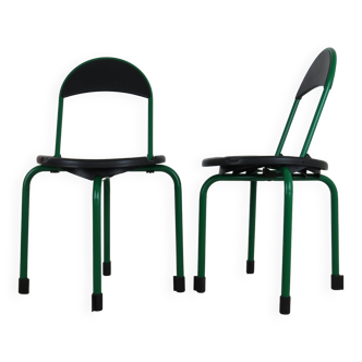 Pair of folding chairs model "Clark" by Lucci and Orlandini for Lamm 1985