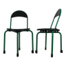 Paire de chaises pliantes modèle "Clark" de Lucci et Orlandini pour Lamm 1985