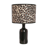 Lampe grès et imprimé léopard