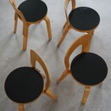 Model 65 dining chairs by Alvar Aalto for Artek, 1950