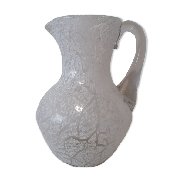 Pichet verre émaillé années 60/70