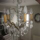 Old stamps chandelier