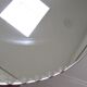 Round mirror with bevelled rim of the 60s diameter 66 cm