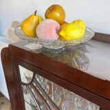 Varnished wooden display case