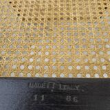 Marcel Breuer B32 chair in black cane signed Made in Italy