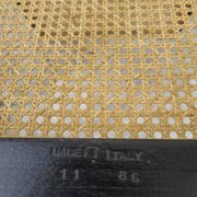Marcel Breuer B32 chair in black cane signed Made in Italy