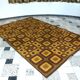 Modernist op-art rug with abstract graphic pattern by Magura, Germany 1960s