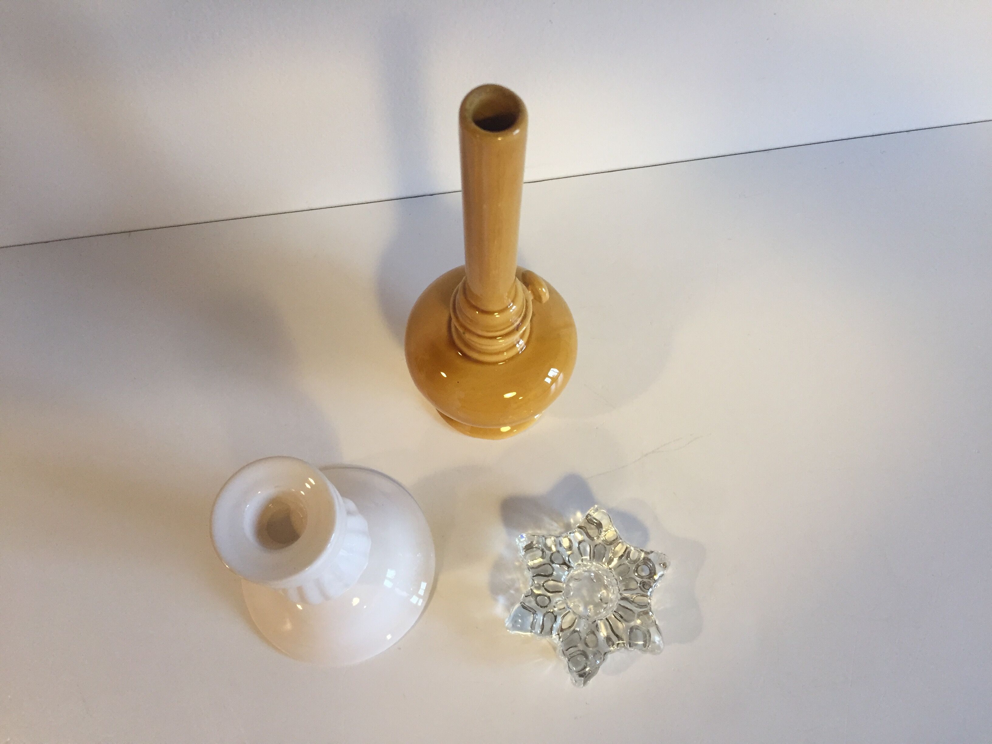 Ensemble de 3 bougeoirs vintage