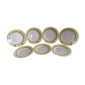 7 dessert plates in earthenware, KG Lunéville