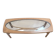 Vintage Nathan coffee table in teak and glass, 1960s.