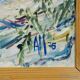 Vintage oil painting from Taufkirchen, Bavaria, Alexander Michael 1975