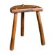Tabouret de ferme bois tripode vintage