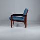 Fauteuil Capella par Illum Wikkelso pour Niels Eilersen. 1959.