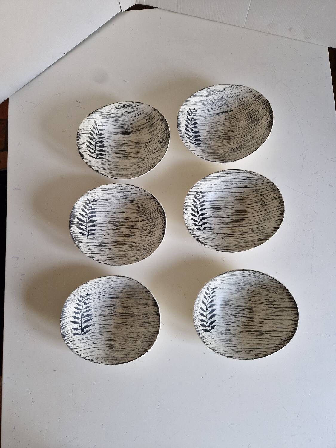 Set of 6 Salins Manufacture Bowls, Tolede Pattern