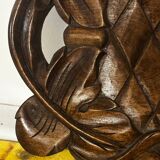 Basket or Pocket Emptying from the 1950s in Carved Wood signed A. Bouchez