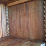 Walnut cabinet with Louis Philippe mirror door
