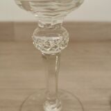 Verres à pied anciens taillés style St Louis 30 pièces