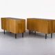 Minimalist Mid-Century Walnut Sideboard, 1960s