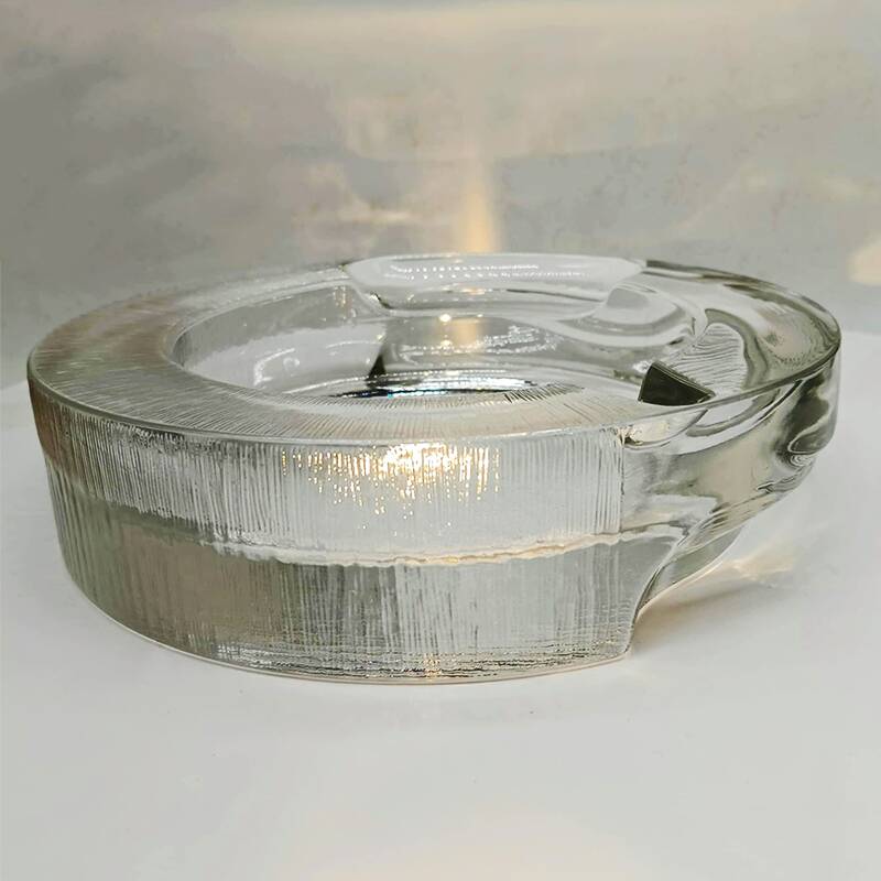1970s Big Ashtray by Fabio Frontini for Arnolfo di Cambio in Lead Crystal,