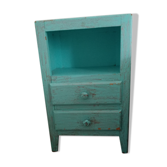 Painted wooden bedside table