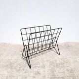 Metal wire magazine rack 1980