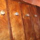 Commode Art Deco en loupe de noyer