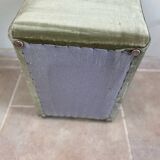 Vintage velvet children's armchair