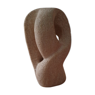 Lampe sculpture en pierre naturelle