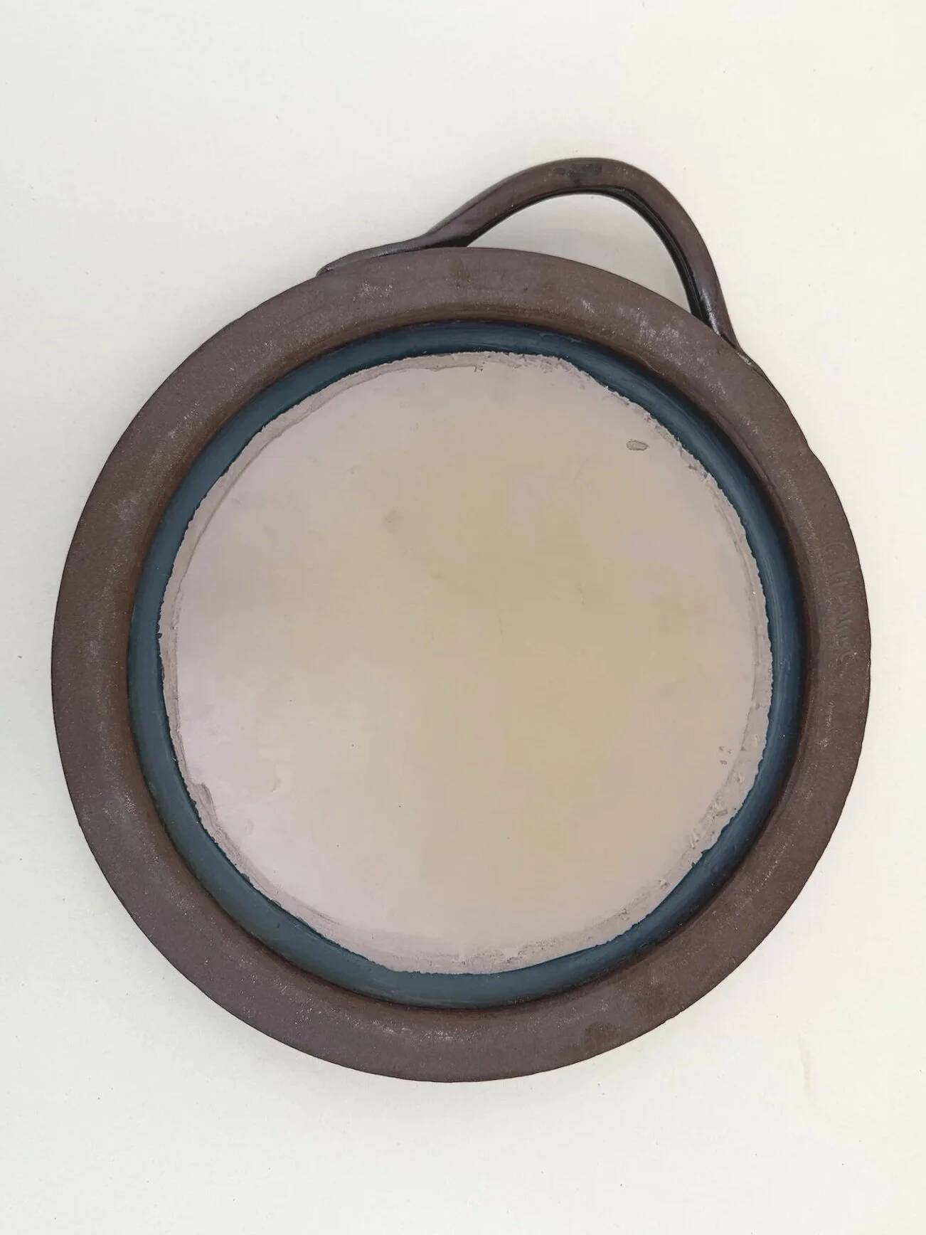 Gabriel Hamm ceramic mirror, France 1970