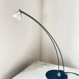 German Vintage Minimalistic table Arc Lamp by Hustadt Leuchten, 1980s