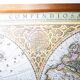 Frame and map "Orbis terrae compendiosa descriptio", Reproduction of an engraving Gérard Mercator