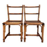 chaise bambou rotin
