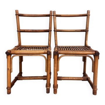 chaise bambou rotin