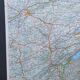 Carte routière Suisses sur tole - 126 x 86,5 cm