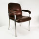 Modernist leather desk chair, germany, 1970s