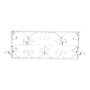 Porte manteau en fer laqué blanc