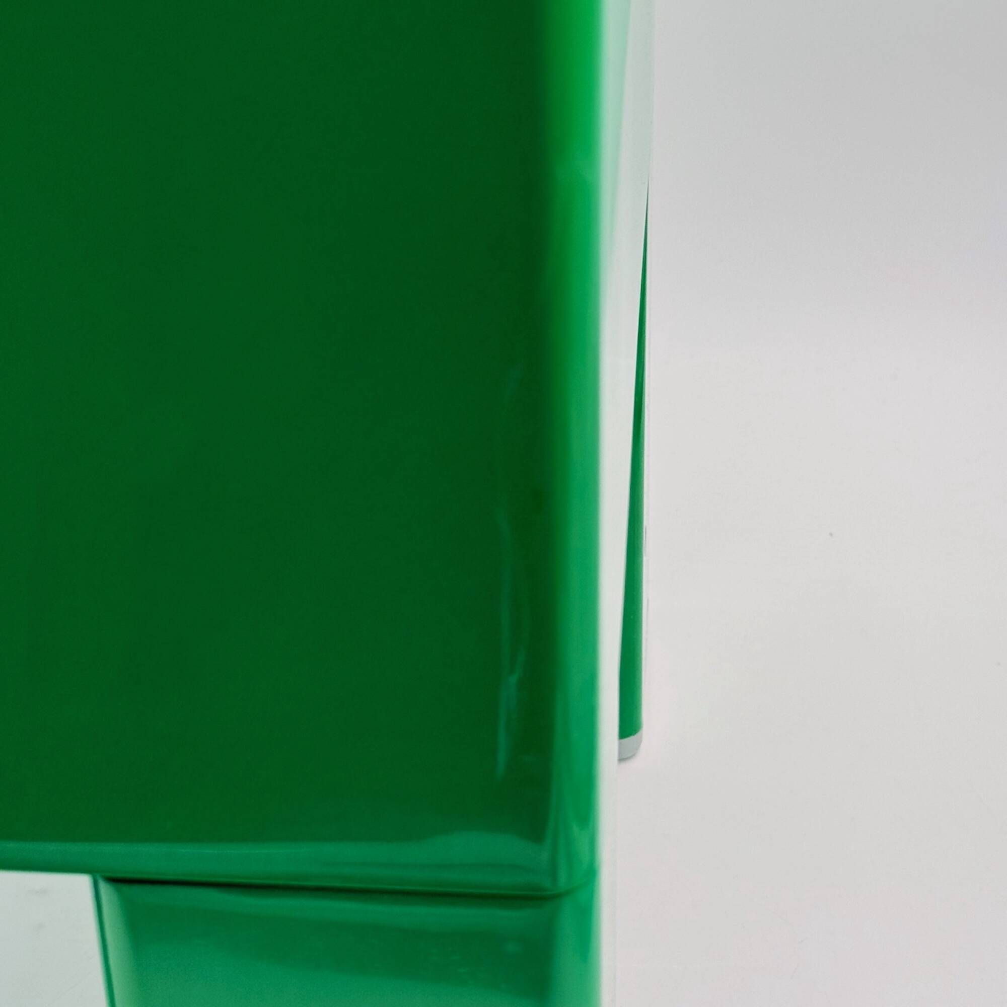 Tabouret coffre Space Age vert Olaf Von Bohr pour Gedy Italie années 60
