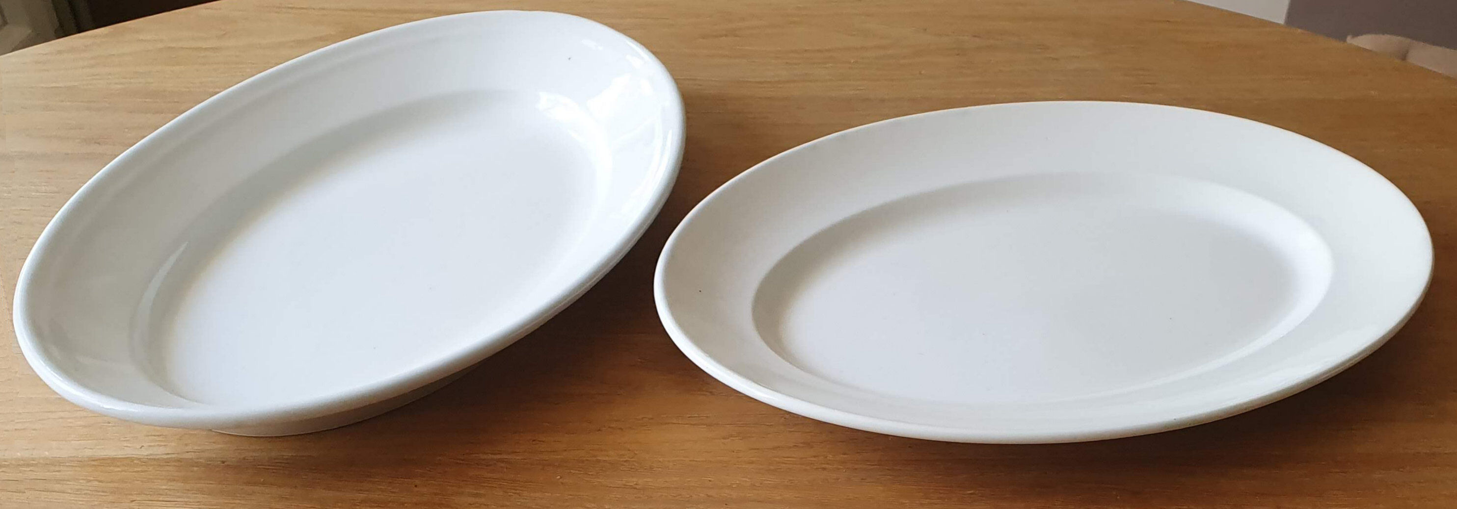 Serving dishes in fiance blanche