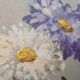 Antique floral painting from France, mid-20th century