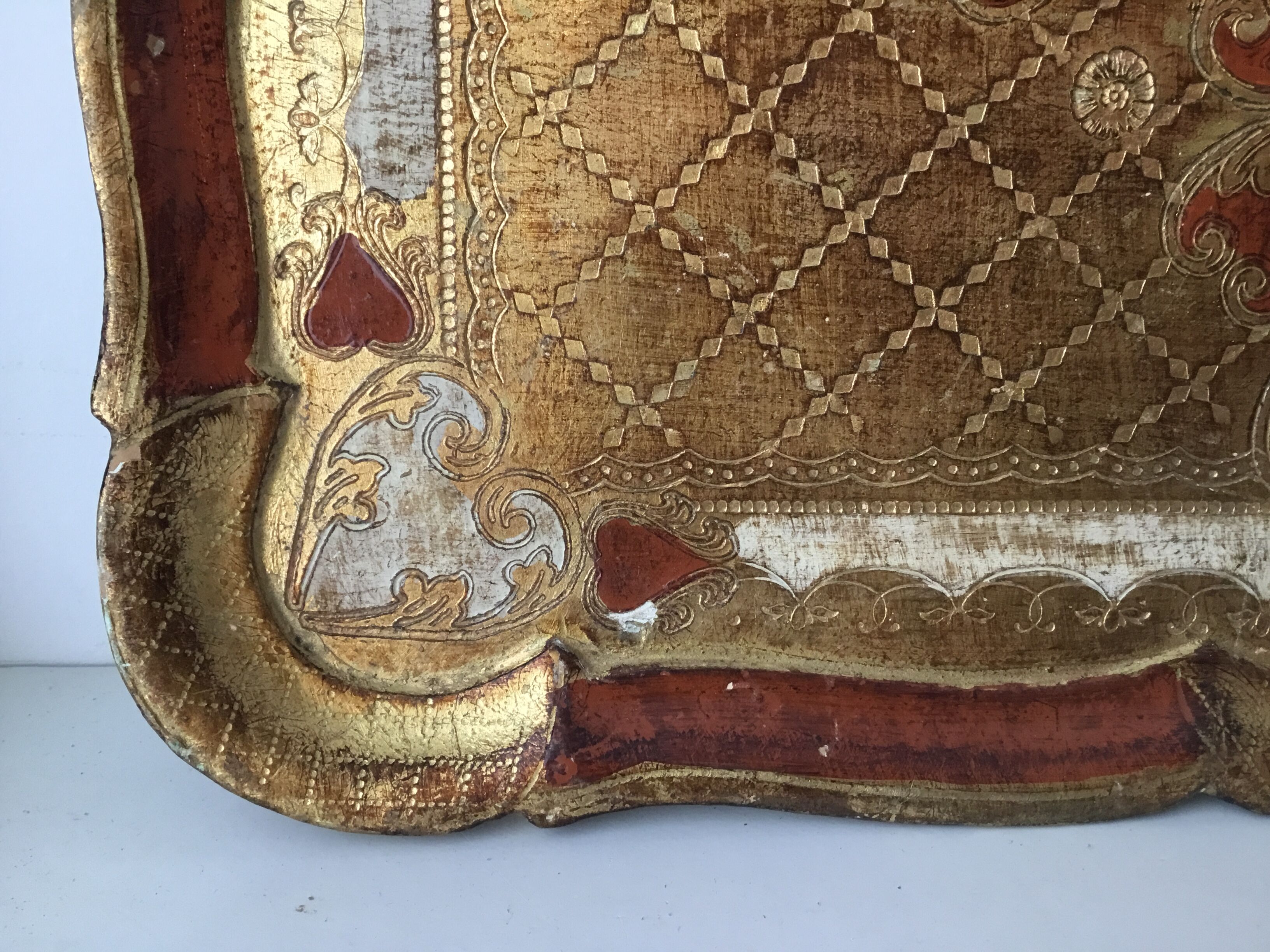 Florentine wooden tray