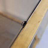 Coffee table 70s plexiglas / smoked glass