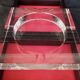 Art Deco crystal ashtray, in its presentation box, in new condition.