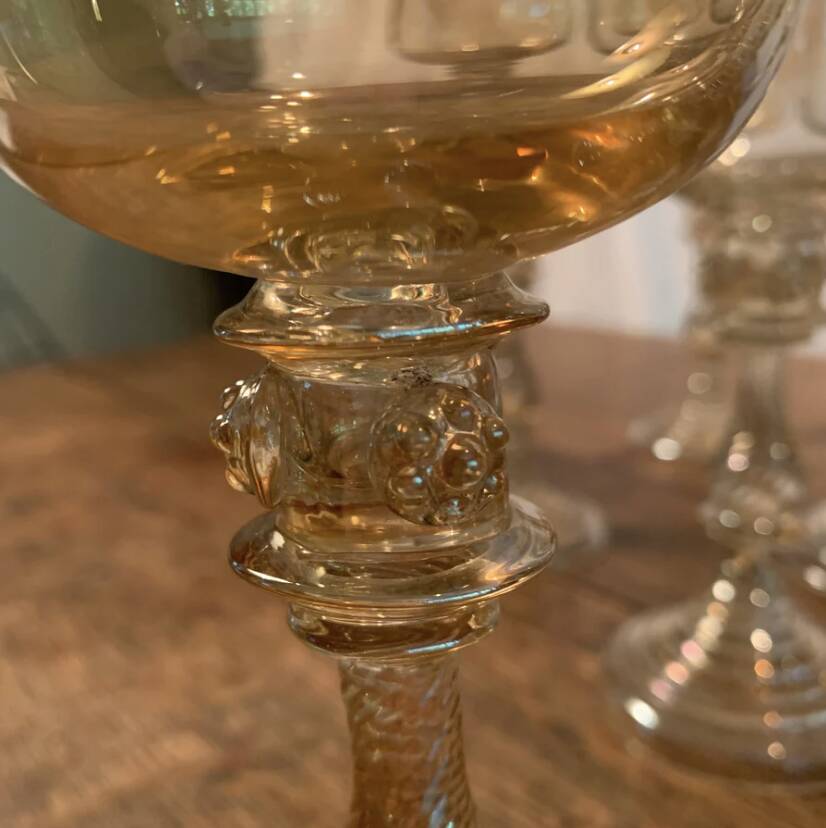 Suite of 12 Moselle wine glasses