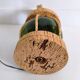 Vintage floating marine lamp made of cork and glass.