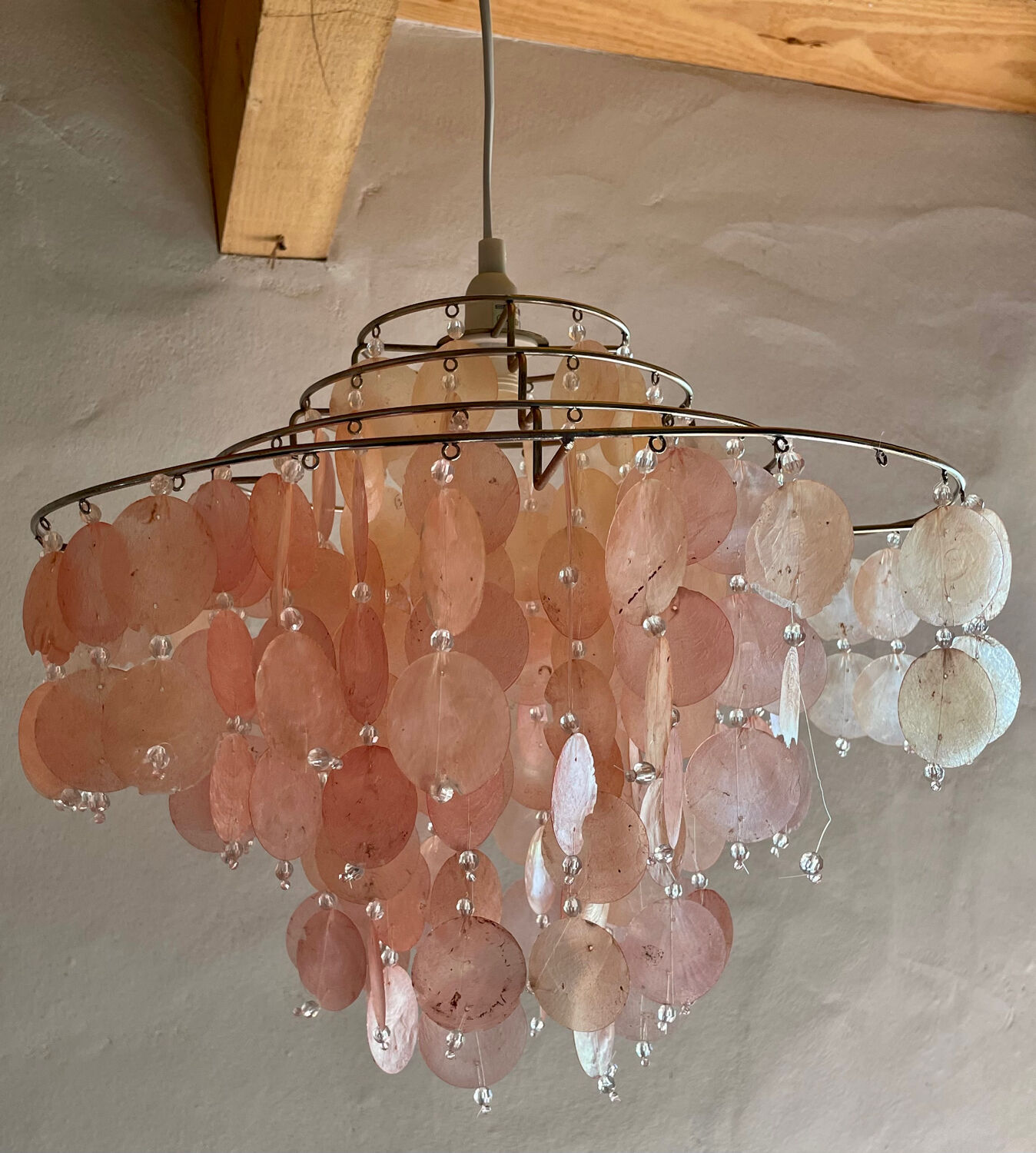 Mother-of-pearl chandelier