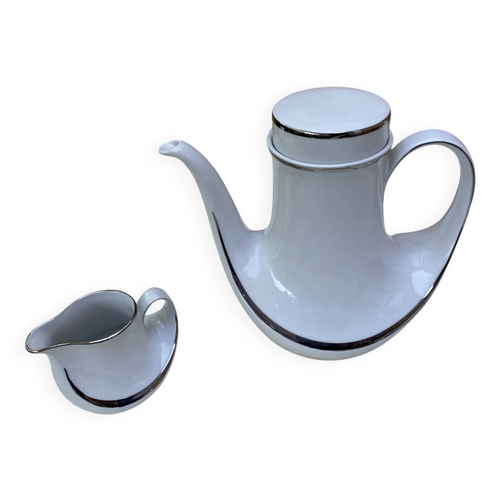 Ensemble cafetière & pot à lait Seltmann Weiden Bavaria – Modèle Marin