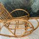 Rocking chair, vintage children's rocking chair, bamboo rattan armchair